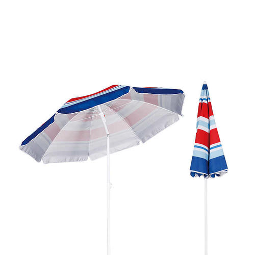 HYB1820 Beach Umbrella with Colorful Stripe Fabric and UV Coating