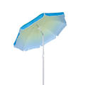 HYB1821 200cm Beach Umbrella with Aluminum Poles and Fiberglass Ribs and Gradient Color Fabric