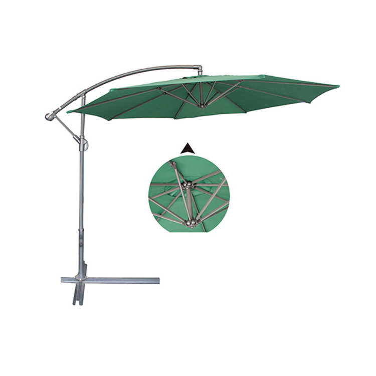 HYG1830 Banana Umbrella 8 Ribs 38mm Poles with Crank System