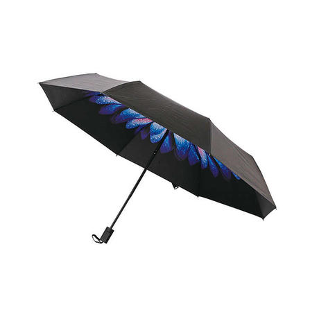 Cherry Blossom 23'' Black Coating Umbrella with 3 Fold Frame HYR022