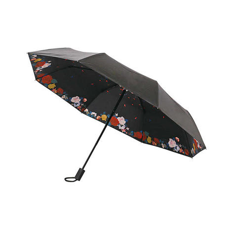 23'' Black Coating Umbrella with  Flower Inside HYR024 