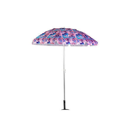 HYB1828 Purple Powder Printing Custom Design Beach Umbrella