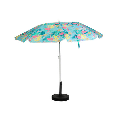 HYB1835 Blue Printing Beach Umbrella