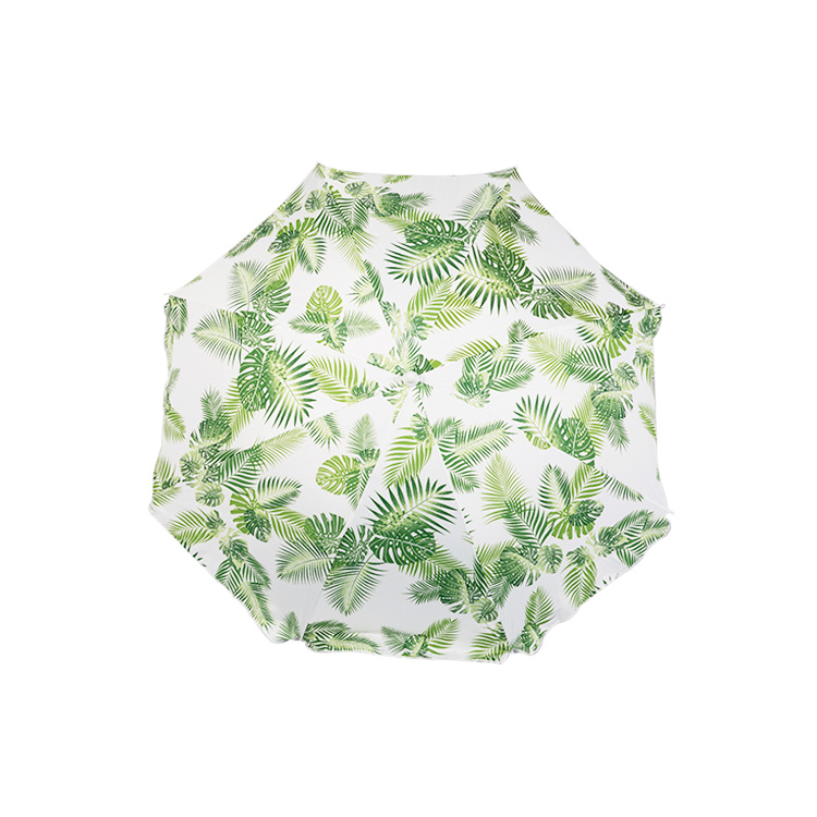 HYB1825 Light Green Printing Beach Umbrella